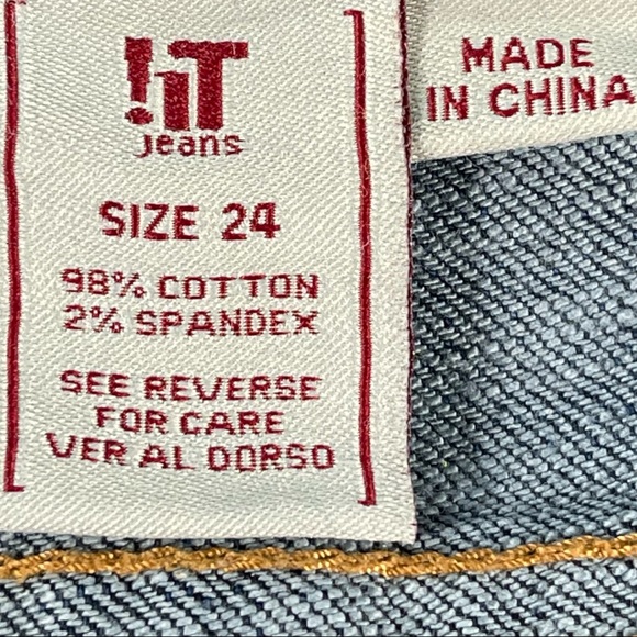 !iT Jeans size 24 medium wash Bermuda jean  shorts, like new condition - Picture 13 of 13